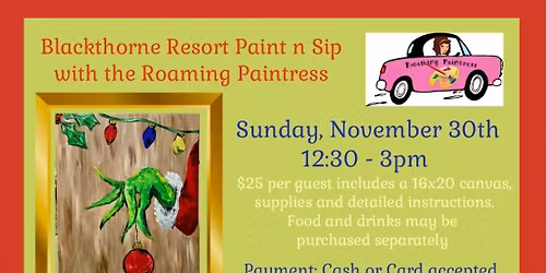 Blackthorne Resort Paint n Sip