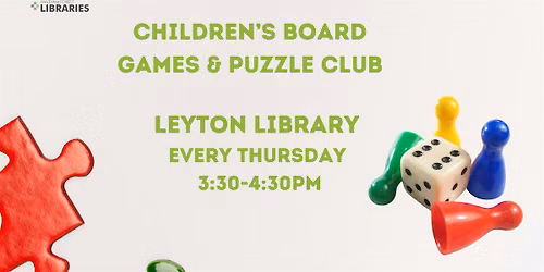 Children's Board Games & Puzzle Club @ Leyton Library