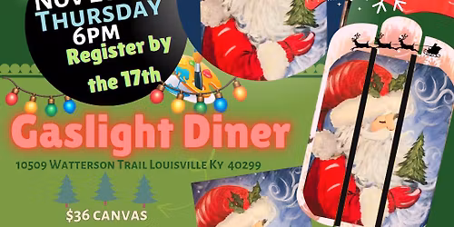 Gaslight Diner Holiday Eat Drink & Paint 