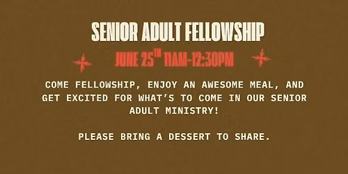 Senior Adult Fellowship 