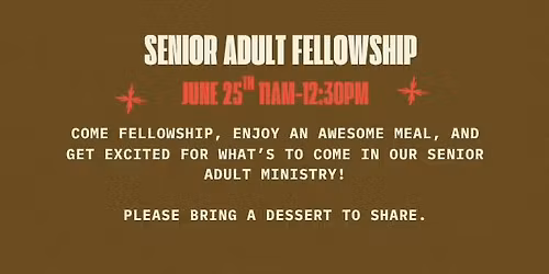 Senior Adult Fellowship 