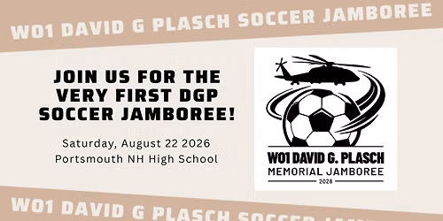WO1 David G. Plasch Soccer Jamboree 