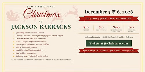 Christmas at Jackson Barracks