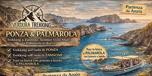 PONZA & PALMAROLA Trekking a Zannone, Sentieri Vista Mare e Palmarola in Barca