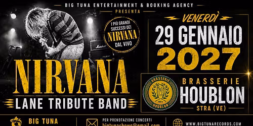 LANE | NIRVANA Tribute \u2022 BRASSERIE HOUBLON \u2022 STRA (VE)