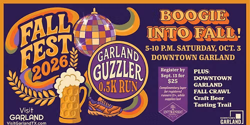 Garland Fall Fest & Guzzler 0.5K Run