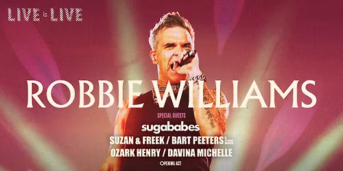 Live is Live 2026: Robbie Williams & more