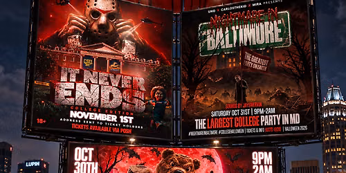 \u201cHALLOWEEN IN BALTIMORE\u201d HALLOWEEN LINEUP\ud83d\udc3b\ud83c\udf83\ud83d\udea8