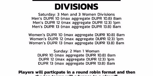 3 Person Team Tournament Men's Women's and Mixed @ Lake Geneva Tennis and Pickleball