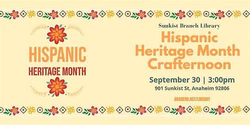 Hispanic Heritage Month Crafternoon