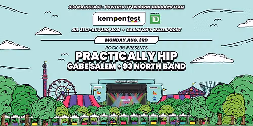 PRACTICALLY HIP w\/ Gabe Salem, & 93 North Band