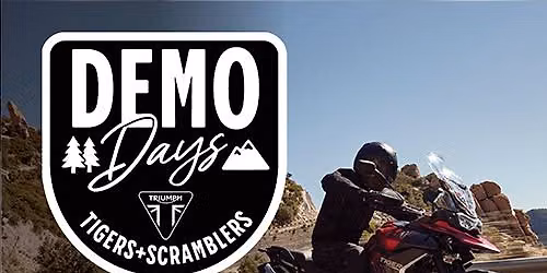 Triumph Tiger and Scrambler Demo day