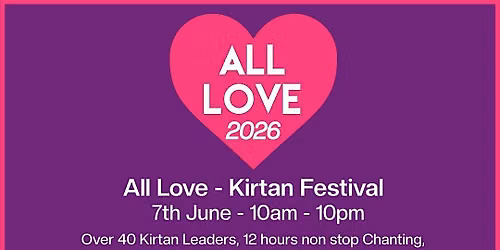 All Love Kirtan Festival in aid of Crisis