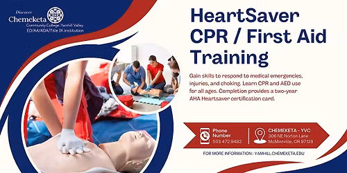January 10 Heartsaver CPR, AED, & First Aid