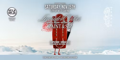 Paint N' Sip w\/ STILO ROLAS: Oldies  \u2022 Old-School \u2022  Funk & Freestyle+More!