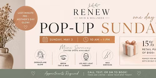 \u2728 ONE DAY ONLY POP-UP EVENT \u2728