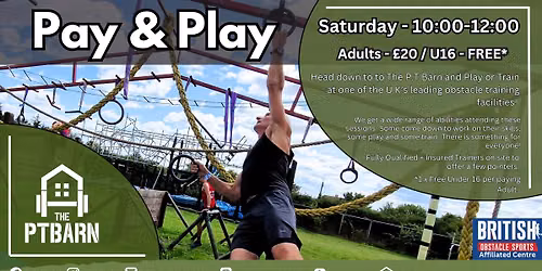 Saturday Pay & Play at The P.T Barn