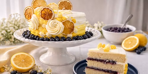 Sunny Lemon Blueberry Cake \u2014 Florida Academy of Baking