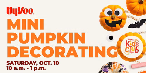 Mini Pumpkin Decorating at Hy-Vee