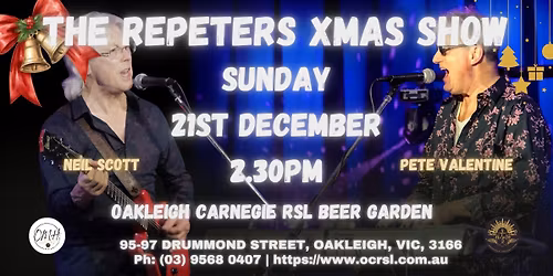 The Repeters Xmas Show @ Oakleigh Music Hall