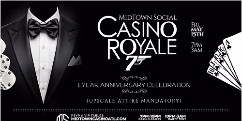 Midtown Social 1 Year Anniversary Casino Night Experience | Party Tent