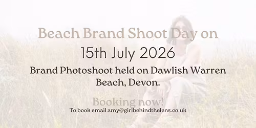 Brand Beach Photoshoot on Dawlish Warren Beach, Devon