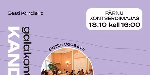 Galakontsert "Kandlev\u00e4gi" | Kandlefestival 2026