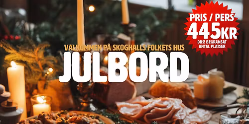 Julbord p\u00e5 Skoghalls Folkets Hus