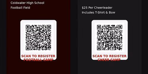 Coldwater Football and Cheer Camp