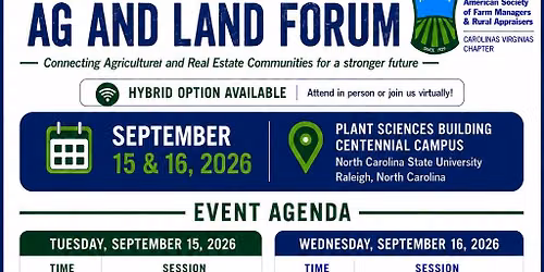 2nd Annual Ag and Land Forum