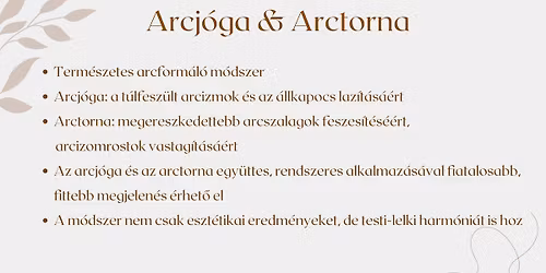 Arcj\u00f3ga \u00e9s arctorna bemutat\u00f3 el\u0151ad\u00e1s