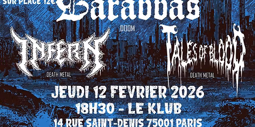 Barabbas-Infern-Tales of Blood 12\/02\/26 LE KLUB- Paris
