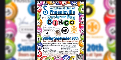 Soroptimist International of Phoenixville Designer Bag Bingo
