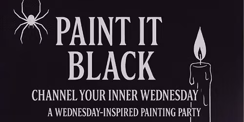 Paint It Black: A Wednesday-Inspired Painting Party \ufe0f
