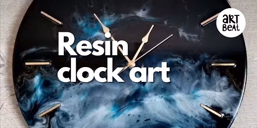 Resin clock art