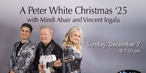 A Peter White Christmas '25 With Mindi Abair & Vincent Ingala