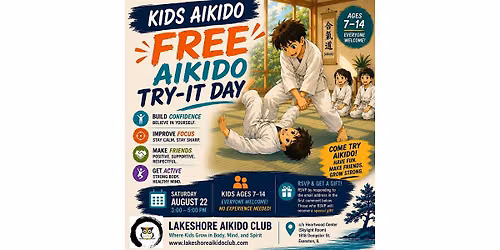 FREE Try-It AIKIDO for KIDS & TEENS