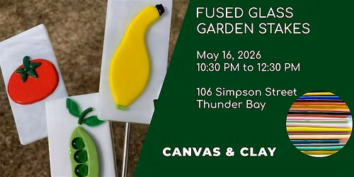 Fused Glass Garden Stakes