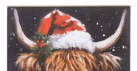 Highland Christmas Cow Paint Night