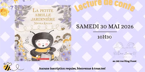 Lecture de conte - La petite abeille jardini\u00e8re