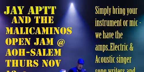 JAY APTT OPEN MIC\/ JAM 