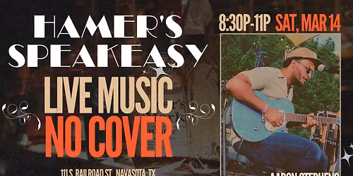 Live Music at Hamer's Speakeasy: Aaron Stephens