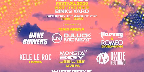 Garage Republic Outdoor Festival 2026 | Binks Yard Nottingham