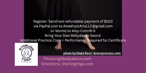 Amethyst\u2019s Bellydance Sword Certification Intensive