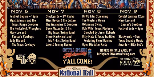 CBWS Festival w\/Billy Mata & The Texas Tradition