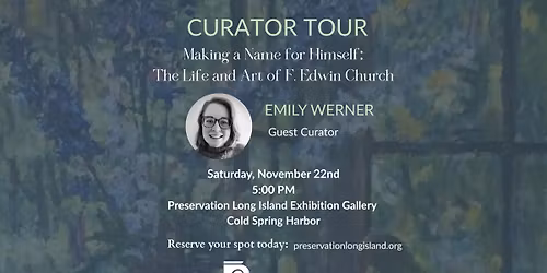 Special Curator Tour of F. Edwin Church Exhibition