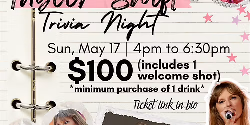 Taylor Swift Trivia Night (3rd Night) @ The Pontiac