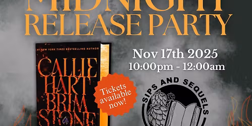 Midnight Release Party: Brimstone by Callie Hart