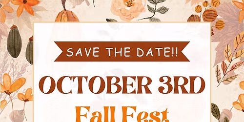 Fall Fest!  Yard Sale, Food, Vendors and MORE!