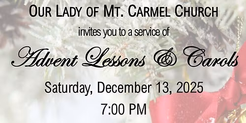 2025 Lessons & Carols